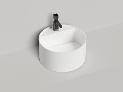 Раковина из искусственного камня S-Stone Salini ARMONIA 130422TMF 50х50 накладная цвет белый - фото 2